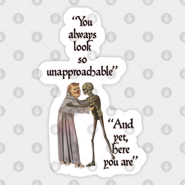 Classical art memes - you are so unapproachable Sticker by vixfx